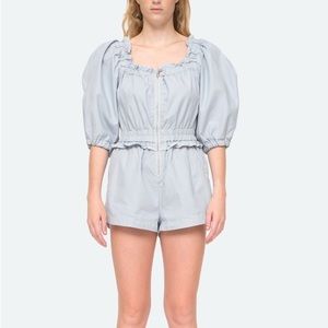 Sea NY Women’s Cara romper, sky color, sample size S/4